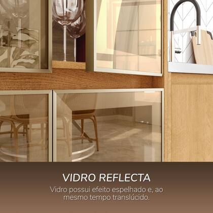 Imagem de Cozinha Modulada 6 Peças com Cristaleira Olivia Mobikasa