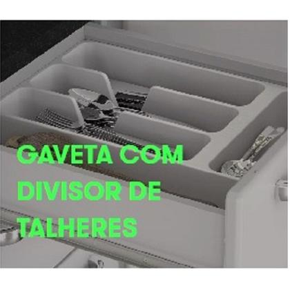 Imagem de Cozinha Modulada Compacta em Aço 4 Peças 13 Portas 2 Gavetas Paneleiro Duplo Tarsila Itatiaia