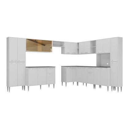 Imagem de Cozinha Modulada Completa 10 Pçs Siena MP2242 Multimóveis Brinde Jogo de Panelas Tramontina