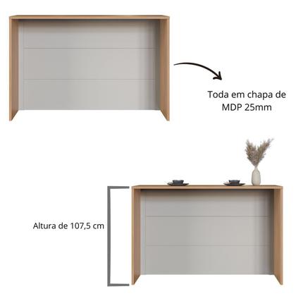 Imagem de Cozinha Modulada Completa 8 Peças com Cristaleira 15 Portas 2 Gavetas com Bancada Isabelle