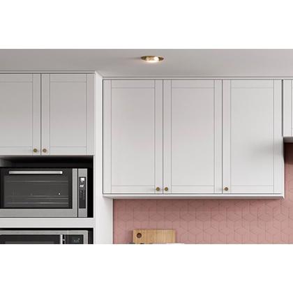 Imagem de Cozinha Modulada Completa Bella 7 Peças (2Aéreos+2Balcões+3Complementos) C7P49 Branco - Carraro
