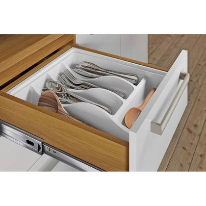 Imagem de Cozinha Modulada Completa Burguesa Premium 6 Peças (3Aéreos+2Balcões+1Paneleiro) C6P57 Freijo/Grafite - Nesher