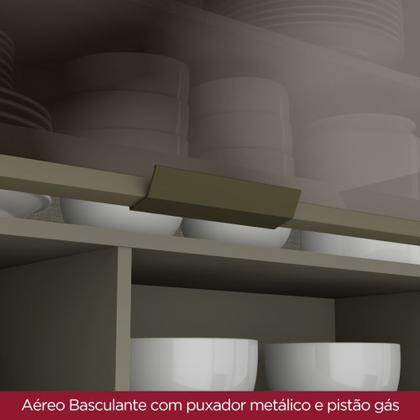 Imagem de Cozinha Modulada Completa com Lavanderia 420cm 14 Portas Connect Henn