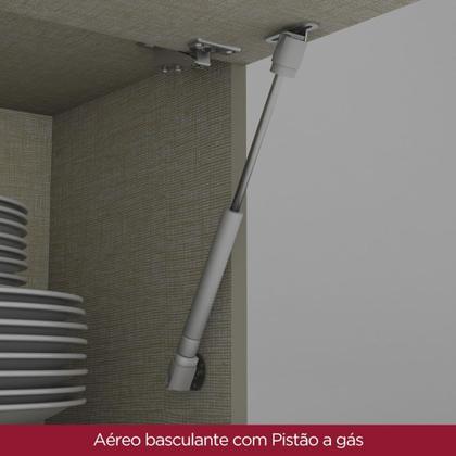 Imagem de Cozinha Modulada Completa com Lavanderia 420cm 14 Portas Connect Henn