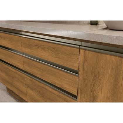 Imagem de Cozinha Modulada Completa Maxxi 15 Peças (4Aéreos+4Balcões+4Complementos+2Paneleiros+1Nicho) C15P46 Canela - Kappesberg