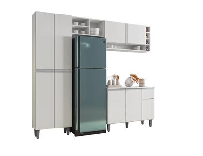 Imagem de Cozinha Modulada Completa Vanessa Com 9 Portas Branco AJL
