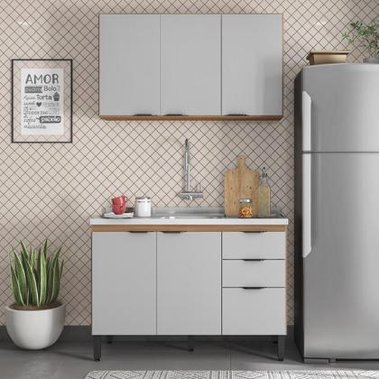 Imagem de Cozinha Modulada Composição 9 Firenze 2 Peças - Demóbile