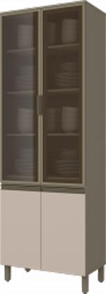 Imagem de Cozinha Modulada Conect com 8 Peças Duna/Cristal - Henn
