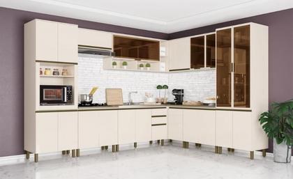 Imagem de Cozinha Modulada Connect 01 Off White - Henn