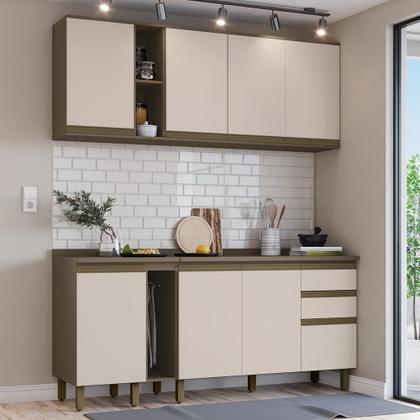 Imagem de Cozinha Modulada Connect 6 Peças com Porta Toalha - Móveis Henn