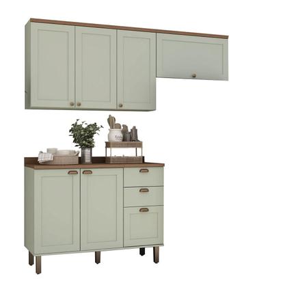 Imagem de Cozinha Modulada Cristal 200 cm Conjunto Completo Provençal