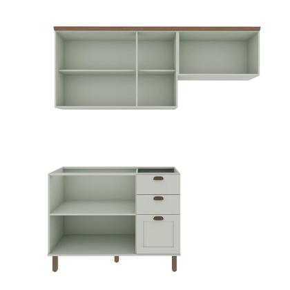 Imagem de Cozinha Modulada Cristal 200 cm Conjunto Completo Provençal