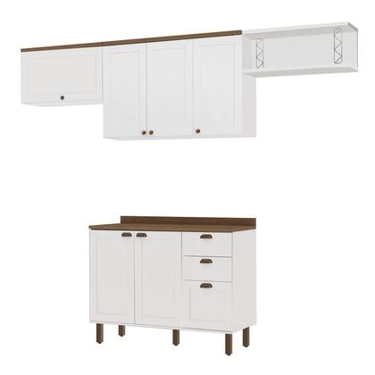 Imagem de Cozinha Modulada Cristal 280cm Provençal Conjunto c/ Nicho