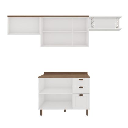 Imagem de Cozinha Modulada Cristal 280cm Provençal Conjunto c/ Nicho