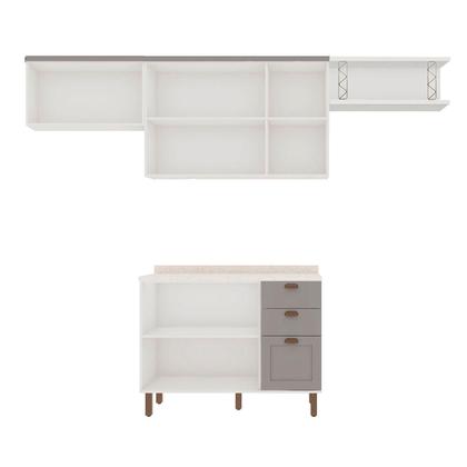 Imagem de Cozinha Modulada Cristal 280cm Provençal Conjunto c/ Nicho