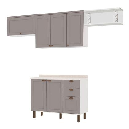 Imagem de Cozinha Modulada Cristal 280cm Provençal Conjunto c/ Nicho