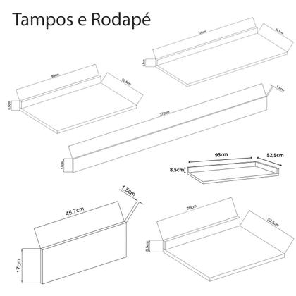 Imagem de Cozinha Modulada Cristal 332,5cm Conjunto Completo Provençal