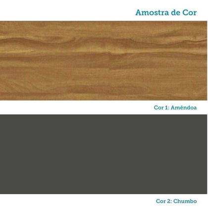 Imagem de Cozinha Modulada de Canto 8 Peças 14 Portas e Vidro Reflecta 321cm 100% Mdf Vicenza Espresso Móveis