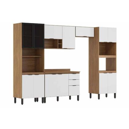Imagem de Cozinha Modulada Demóbile 5 Peças Firenze C5P155 Amendola/Nude Prime TX