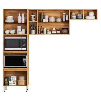 Imagem de Cozinha Modulada Plena 3 Peças Torre Quente Cinamon Nude Prime TX - Demóbile