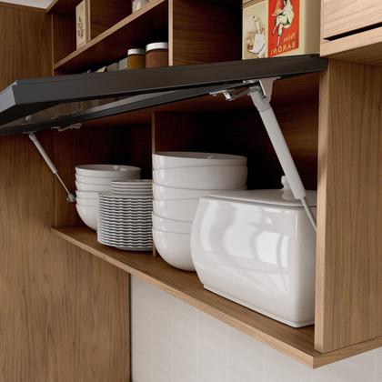 Imagem de Cozinha Modulada Toscana 7 Peças Mdf com Paneleiro 1 Forno e Armários Canto