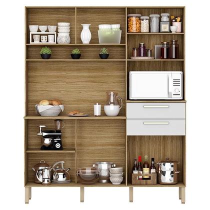Imagem de Cozinha Montesa 6 Portas e 2 Gavetas Freijó Supremo - Kits Paraná