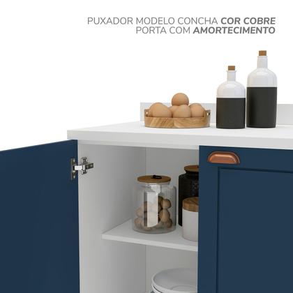 Imagem de Cozinha Pérola 2 Peças Balcão 2 Gavetas 3 Portas e Balcão 2 Portas Yescasa