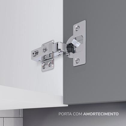 Imagem de Cozinha Pérola Completa 3 Peças Aéreo 3 Portas e Balcão 2 Gavetas 3 Portas e Torre Quente Yescasa