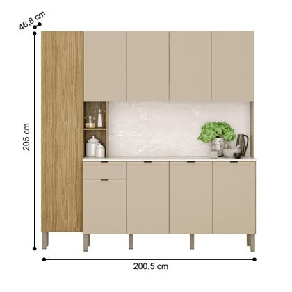 Imagem de Cozinha Pulse Freijó/Vanilla/Cp-Riscatto Freijó