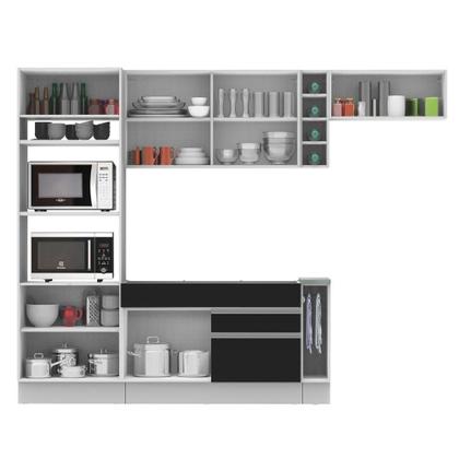 Imagem de Cozinha Safira com Armário e Balcão sem Tampo e Pia Madesa