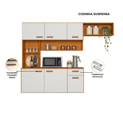 Imagem de Cozinha Suspensa Com Balcão 180cm Manu - SSX Multicoisas