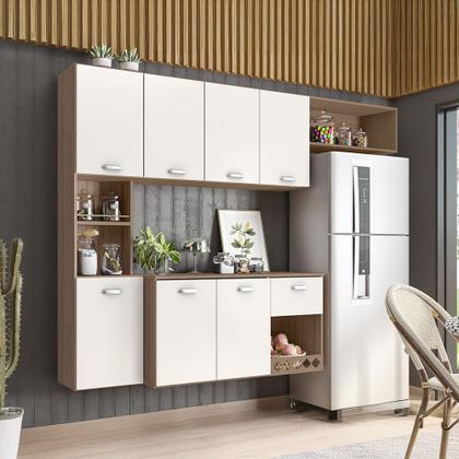 Imagem de Cozinha Suspensa Com Balcão 180cm Mila - SSX Multicoisas