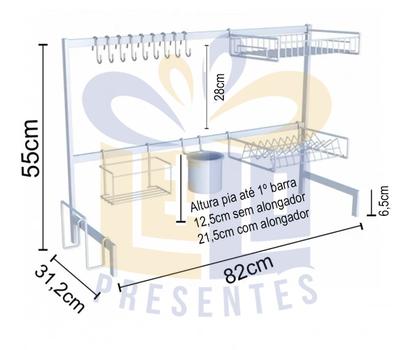 Imagem de Cozinha Suspensa Modular Autosustentável Escorredor 20 Peças