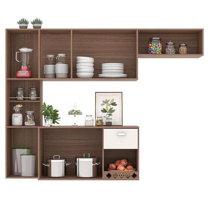 Imagem de Cozinha suspensa poliman mila carvalho oak/off white