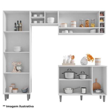 Imagem de Cozinha Vanessa Amêndoa Branco - Ajl