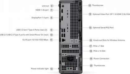 Cpu Dell Optiplex 3080 Intel Core I3 10ger 8gb 1TB HD - CPU