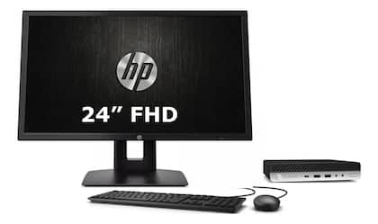 Cpu Hp Elitedesk 800g4 I5 8ger 8gb 256ssd W11 Monitor 24pol 256 Gb 8 Gb Intel Uhd Grafics