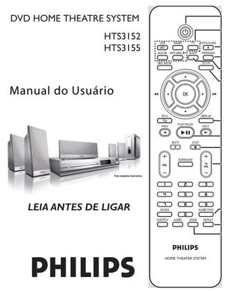 Imagem de Cr original philips ht hts3555/37 hts6500/55 micro theater com dvd mcd139/55 mcd139/78 mcd183/55