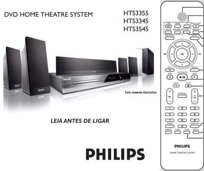 Imagem de Cr original philips ht hts3555/37 hts6500/55 micro theater com dvd mcd139/55 mcd139/78 mcd183/55