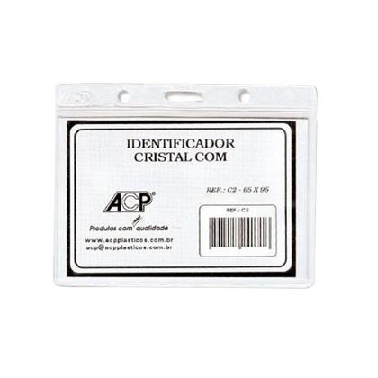 Imagem de Crachá Identificador Acp 65x95mm Sem Clips C/100 C-2/S