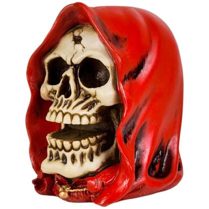 Imagem de Cranio Caveira Morte Capa Enfeite Halloween Resina Decoração