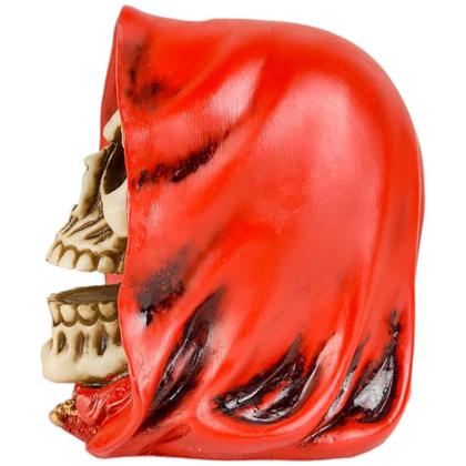 Imagem de Cranio Caveira Morte Capa Enfeite Halloween Resina Decoração