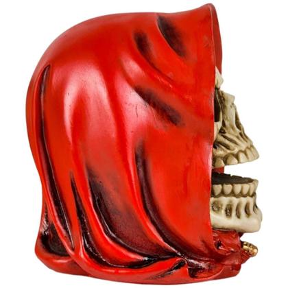 Imagem de Cranio Caveira Morte Capa Enfeite Halloween Resina Decoração