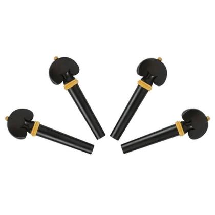 Imagem de Cravelha p/ violino ebano wood c/ 04 unidades