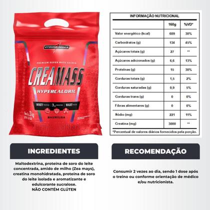 Imagem de Creamass Massa Hipercalórica 3Kg Integralmedica