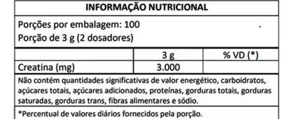 Imagem de Creatina 100% Pura Pote 300g Masterway