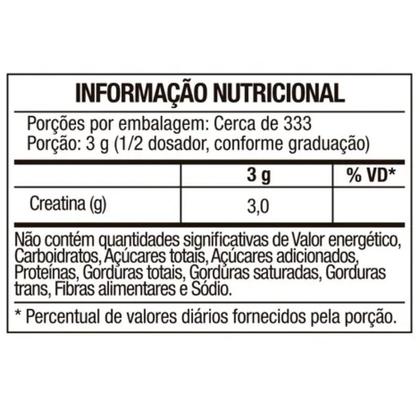 Imagem de Creatina 100% Pure Monohidratada e Micronizada (1000g) FTW