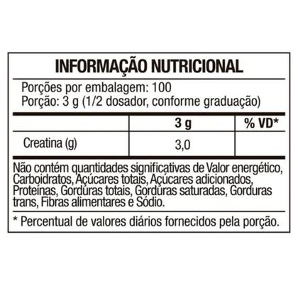 Imagem de Creatina 100% Pure Monohidratada e Micronizada Refil (300g) FTW