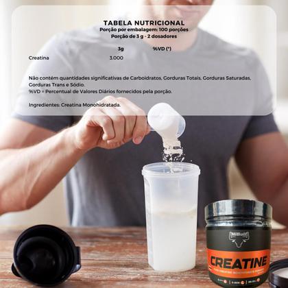 Imagem de Creatina 300g Creatine Pure Monohydrate Powder Hibull