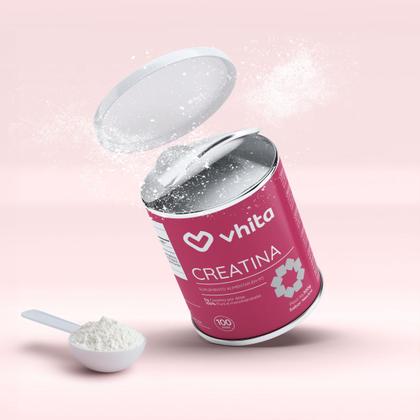 Imagem de Creatina 300g Monohidratada Pura 100 doses Vhita 3 unidades